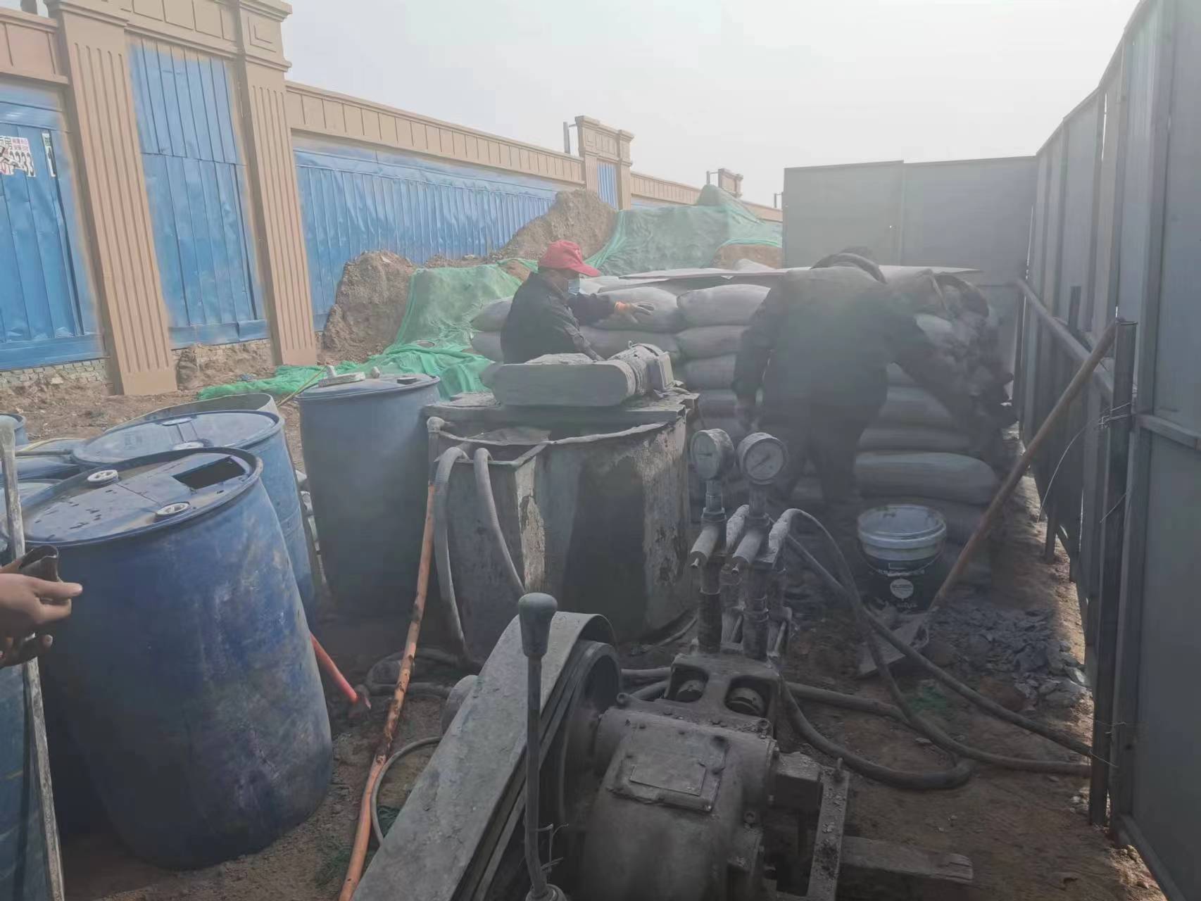 工农房屋下沉注浆